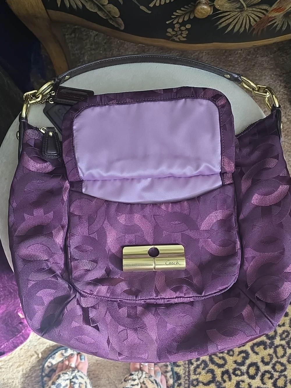 Coach Kristin Op Art Hobo Bag